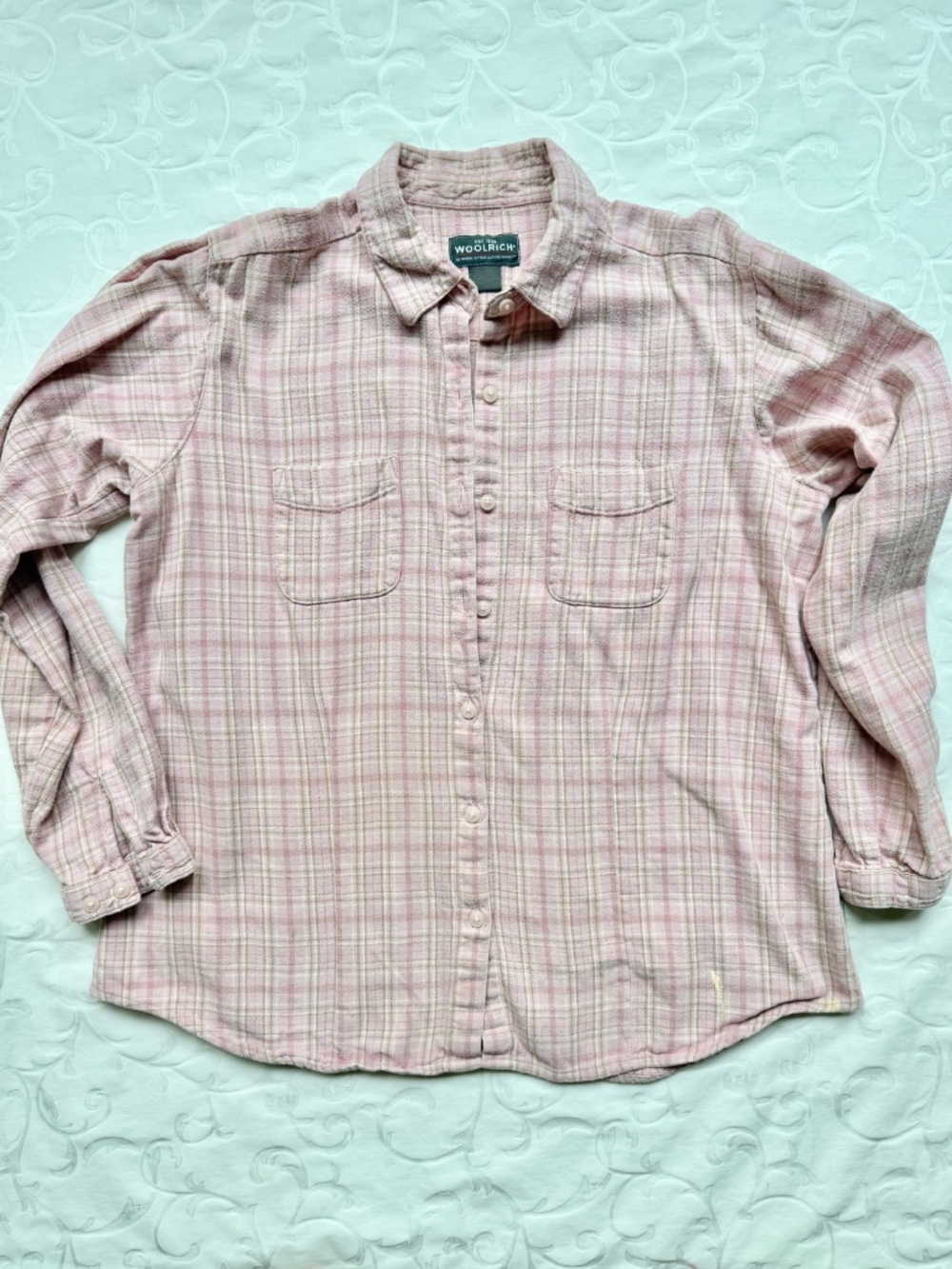 Women’s Shirts Sz L Woolrich, L.L. Bean Pink, Chambray, Purple, Red Bundle - Picture 4 of 15